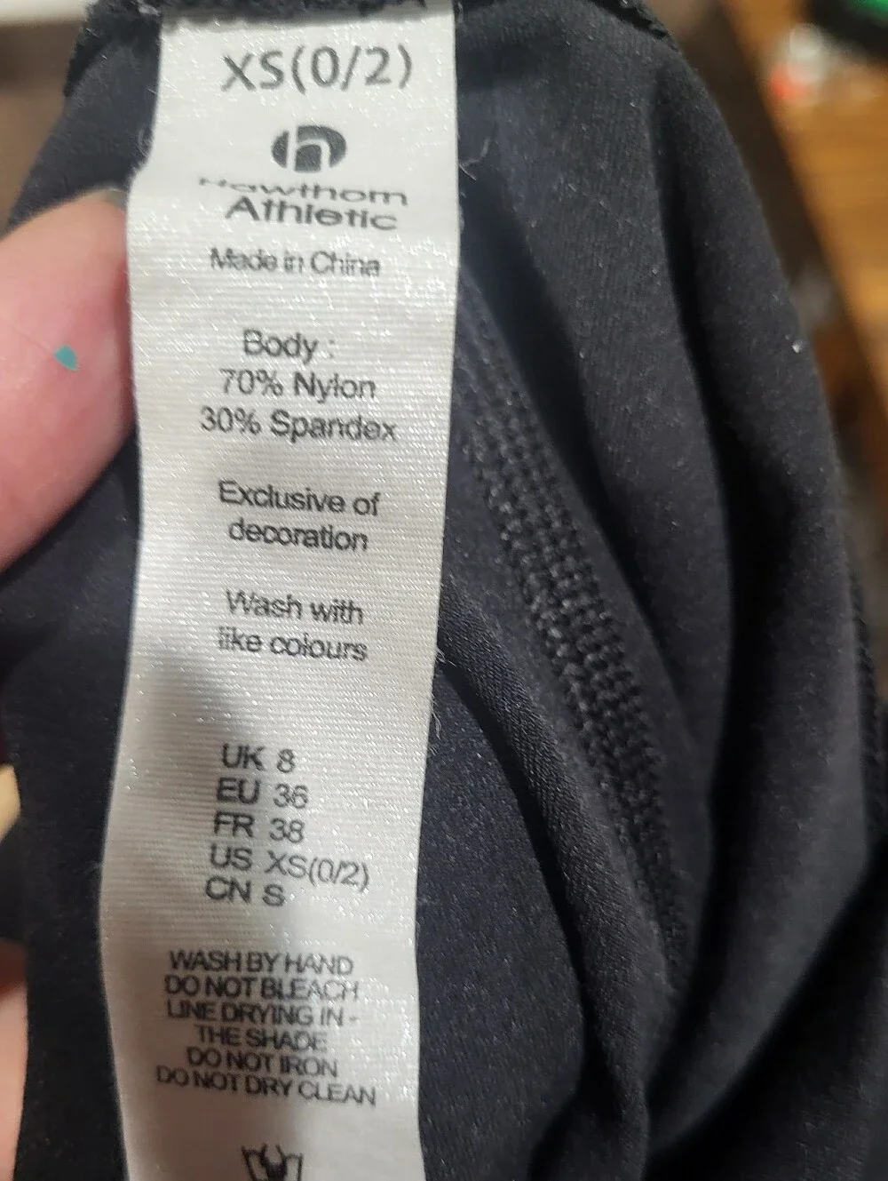 Hawthorn Athletic Black Buttery 7/8 Soft Workout Leggings